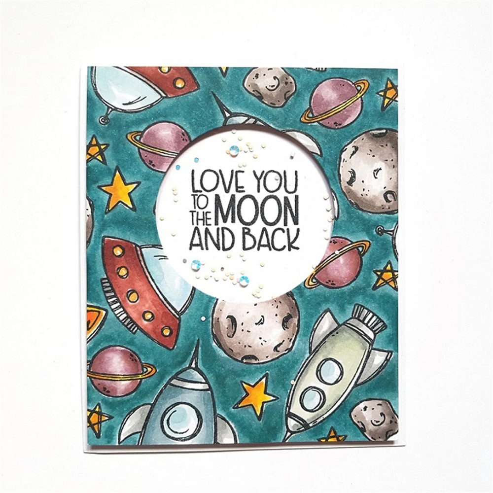 

2018 Space Vehicle Set Metal Cutting Dies Craft Stamps Stencils for DIY Scrapbooking/photo album Decorative Paper Card Craft
