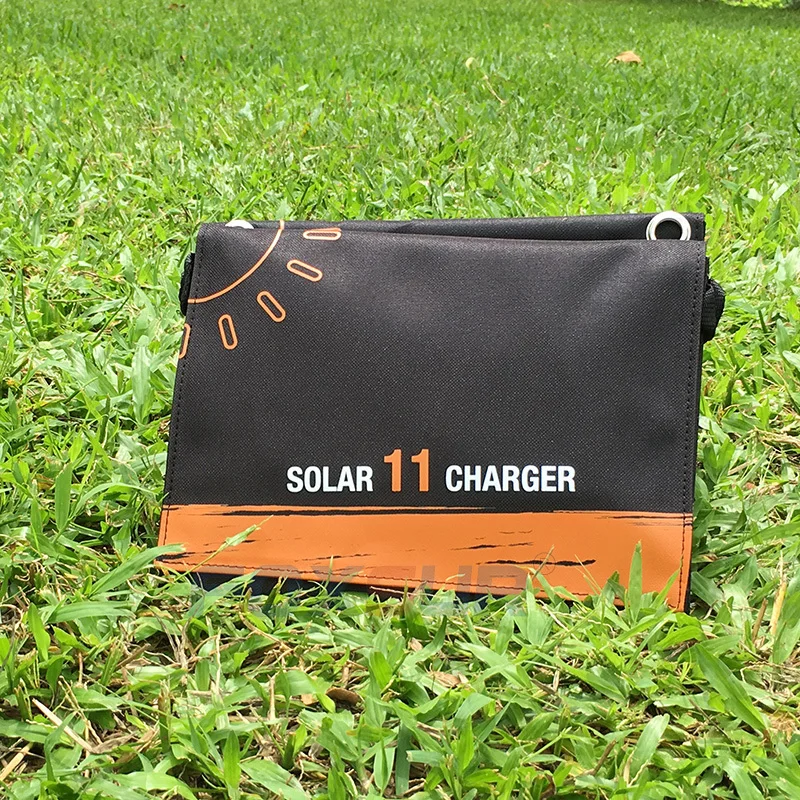 Foxsur 5 v 11 w Солнечная Складная Сумка наружная солнечная батарея панель 5 v 1.85a складное зарядное устройство, портативное альпинистское