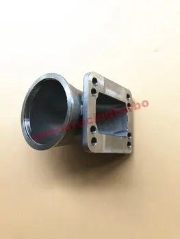 

3" Vband 90 Degree Cast Turbo Elbow Adapter Flange For T3 T4 Turbocharger 304