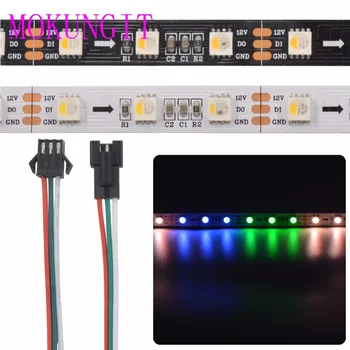 

Mokungit 10X 1M DC12V SK6812 RGBW RGBWW 60 LEDs/m 5050 SMD Flexible Light Strip IP20 Non Waterproof IP65 IP67 White Black PCB