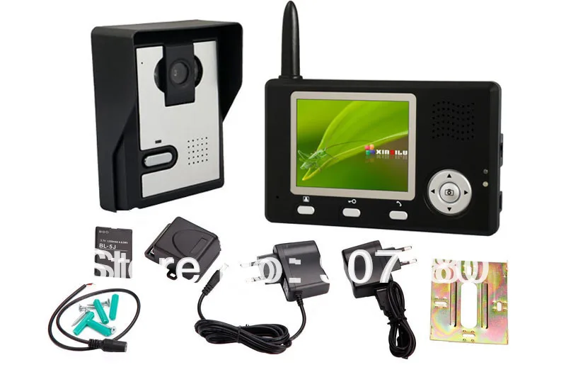

One VS One 3.5 Inch Color Screen 2.4GHz Digital  Wireless Visual Video Door Entry System Intercom Phone
