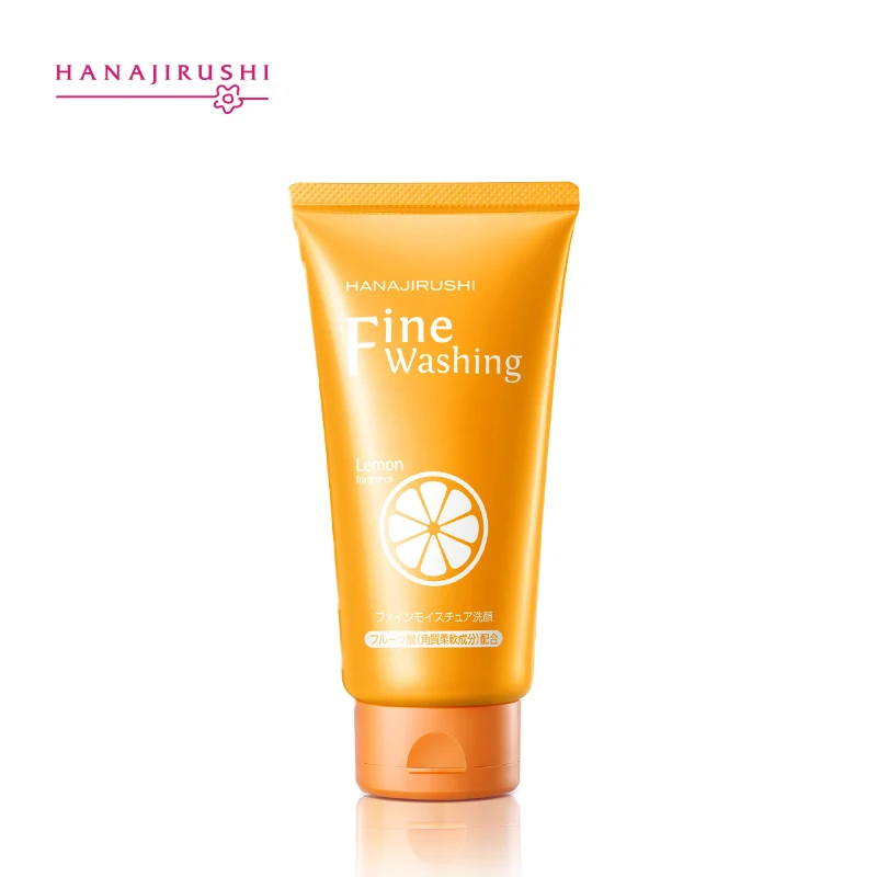 HANAJIRUSHI Vitamin C Facial Cleanser Whitening Moisturizing Brightening Face Wash Skin Care Deep Cleansing Pores Care 120g