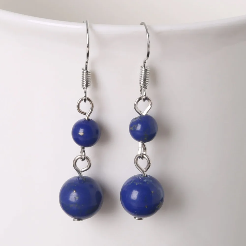 Dangle Earrings Drop Earrings Long Earrings New Fashion Earrings for girl Natural Stone Beads Dangle Long Lady drop Earrings For Jewelry Making Women DIY Charms Ear crafts