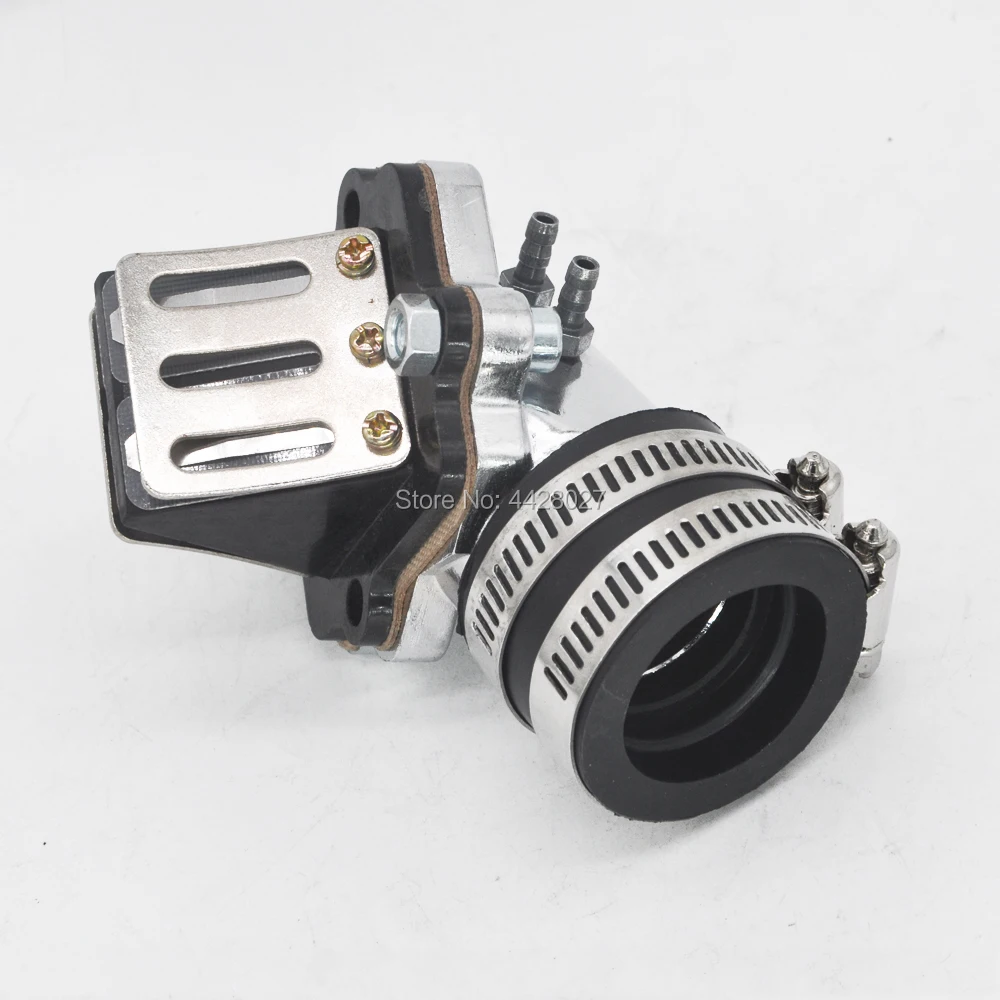 

Performance Intake Manifold with Reed Valve for 2 stroke scooters moped Minarelli JOG 50 90 3KJ 4DM 1E40QMB 1E50QMF Vento ZIP