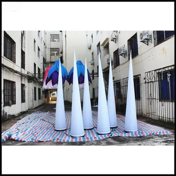 

Free shipment 3m Beautiful and popular party decoration inflatable cone with led light