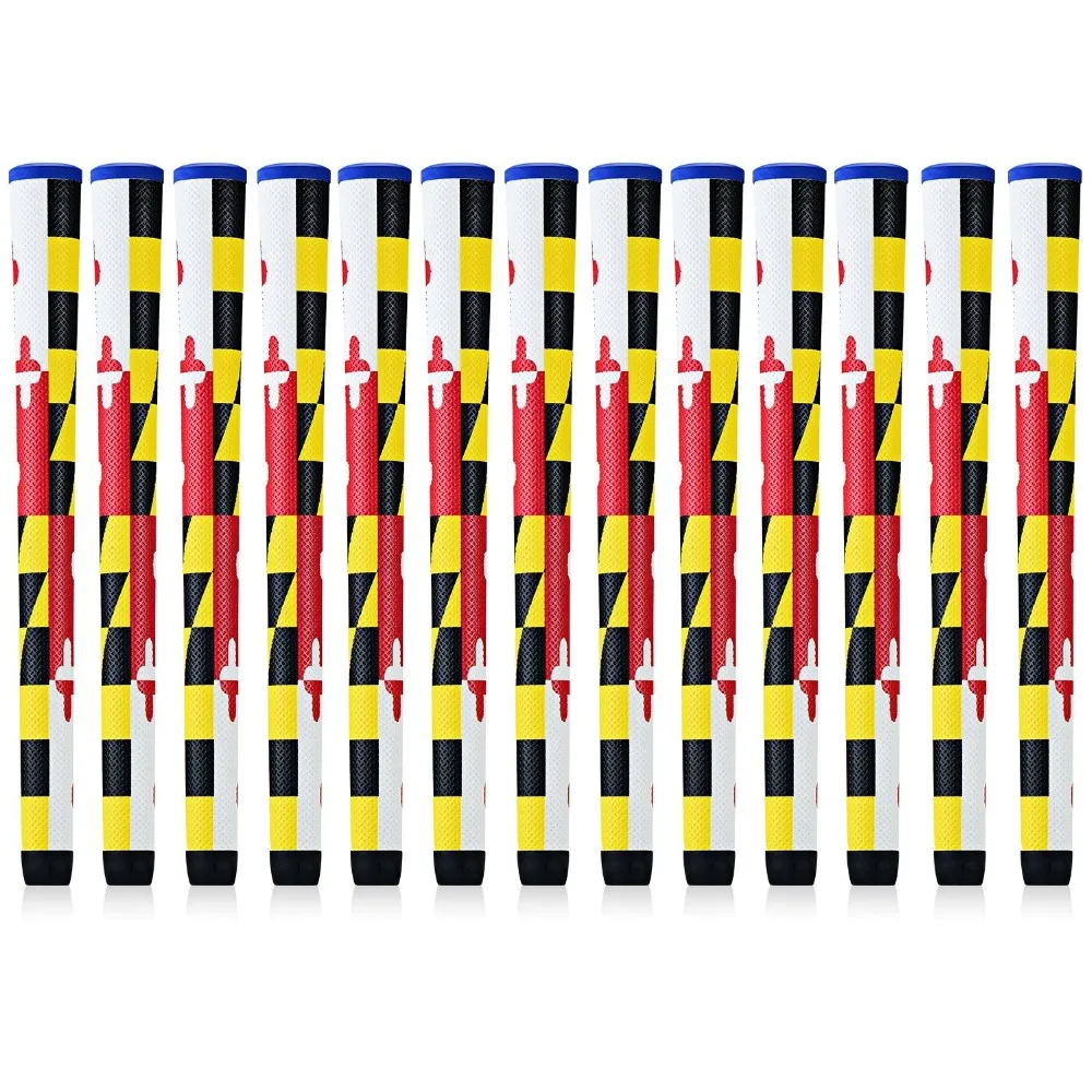 NEW 13x Marryland Flag Midsize Golf Grip Champkey High-tech PU Leather Material Club Grips With 15PCS Tapes Free NEW 13x Marryland Flag Midsize Golf Grip Champkey High-tech PU Leather Material Club Grips With 15PCS Tapes Free