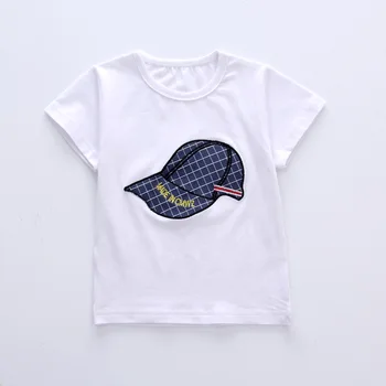 Newborn cap style t-shirt+short 2pcs set 4