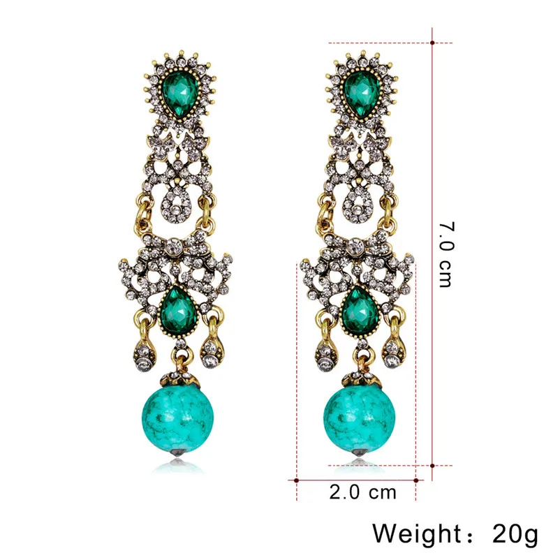 Trendy Earrings for women Dangle earrings Zircon earrings encrusted love heart earring for girls Jewelry Brincos Y10#N (2)