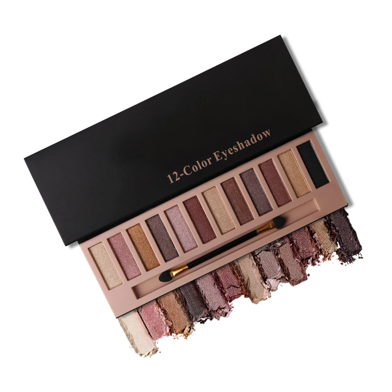 Beauty 12 Colors Shimmer & Matte Eyeshadow Makeup Palette Natural Powder Long Lasting Eye Shadow With Make Up Brushes Cosmetics |