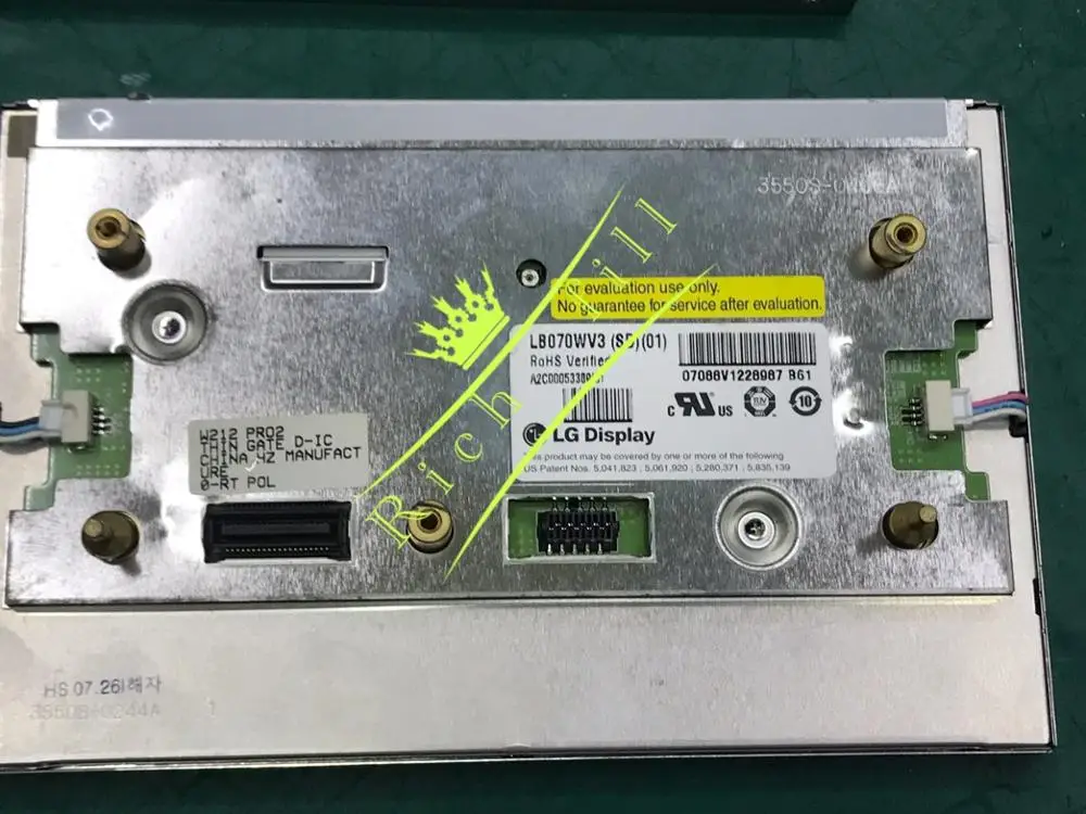Оригинальный 7-дюймовый ЖК-дисплей LB070WV3(SD)(01) фотоэкран для Mercedes Ben W204 E260