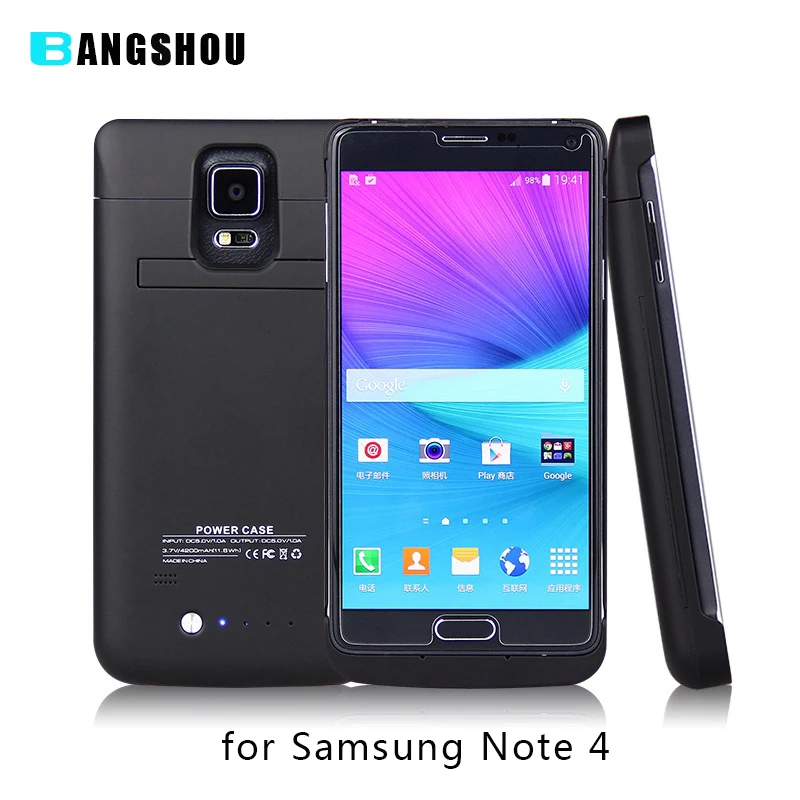 imágenes para 4800 mah external banco de la energía del cargador de batería para galaxy note 4 n910 paquete a prueba de golpes funda protectora cubierta del soporte 5.7'' imágenes para 4800 mah external banco de la energía del cargador de batería para galaxy note 4 n910 paquete a prueba de golpes funda protectora cubierta del soporte 5.7''