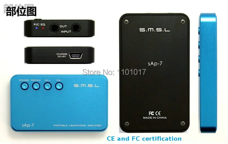 

SMSL SAP-7 Nomadic Headphone Amp Hifi Exquis Headset Portable Amp