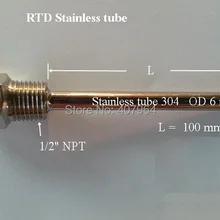 L = 100 Макс 304 трубки канал для ввода термопар для резистивного температурного детектора