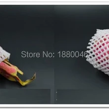 wholesale New Fruit foam white EPE Foam mesh sleeve net Thick fruit foam sleeve net for pitaya packing material 16cm*7cm 740pcs