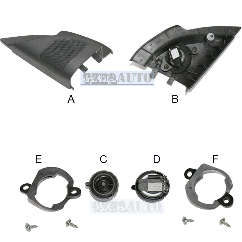 Оригинальные запасные части для автомобиля Hengfei Треугольная пластина, рог твитер колонки для Mitsubishi Lancer EX