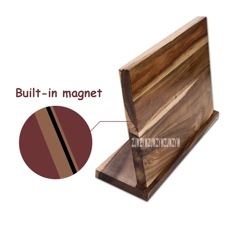 GM21 креативный Многофункциональный кухонный Держатель ножей из цельного дерева Магнитный Держатель ножей профессиональное хранение кухонной утвари стойки для ножей