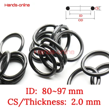 

10pcs NBR ID 80 81 82 83 84 84.5 85 86 87 88 89.5 90 91 92 93 94 94.5 95 96 97 mm x Rubber Ring Gaskets thickness 2mm O Ring