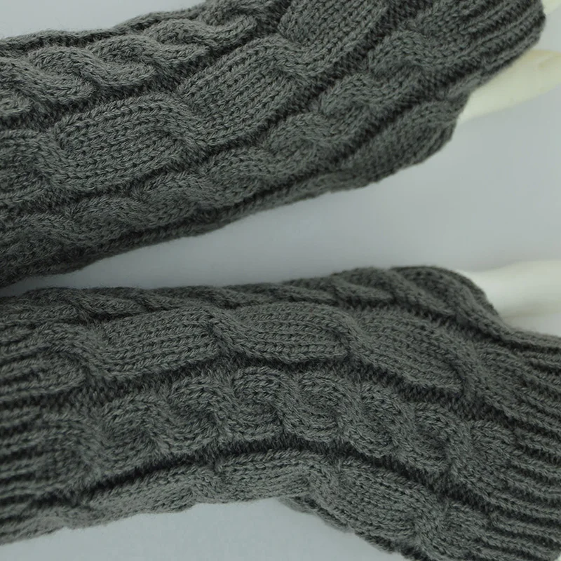 Женские перчатки Стильные теплые зимние перчатки для рук женские вязаные искусственные шерстяные варежки теплые перчатки без пальцев женские перчатки