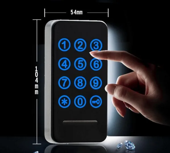 Сенсорной клавиатурой Пароль RFID карты ключ металлический цифровой электронный шкаф шкафчик замок 118PW