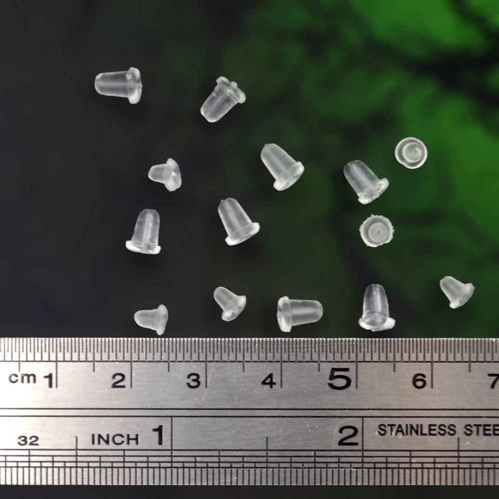 MNWT 1000 шт пули пластиковые затычки для ушей блокированные серьги Назад DIY серьги ювелирные аксессуары