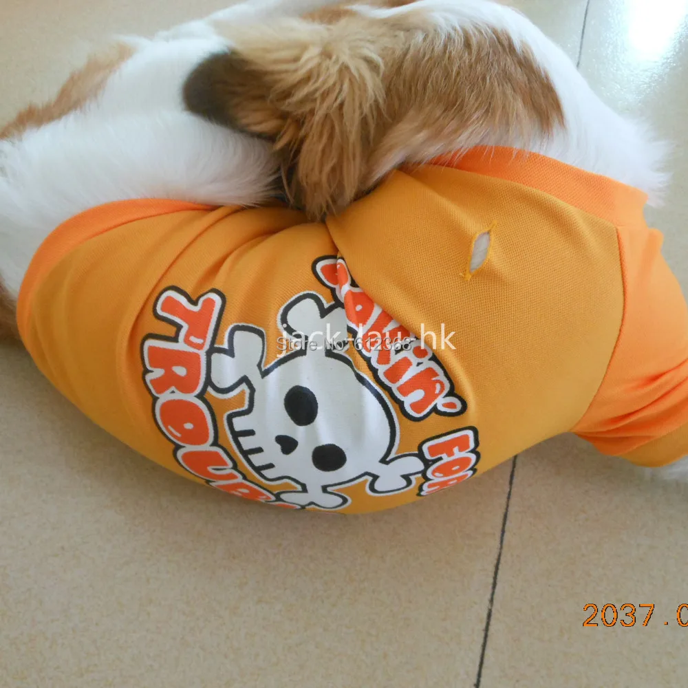Tangpan Милый Летний жилет для щенка, одежда для собак, футболка с принтом черепа, одежда