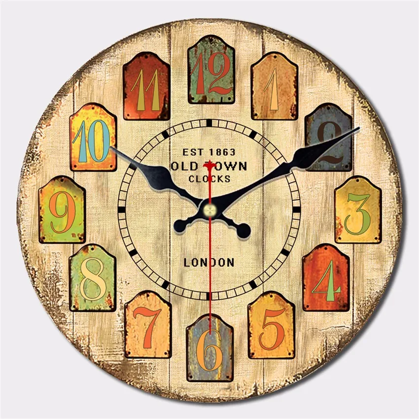 Vintage Wooden Wall Clock 2