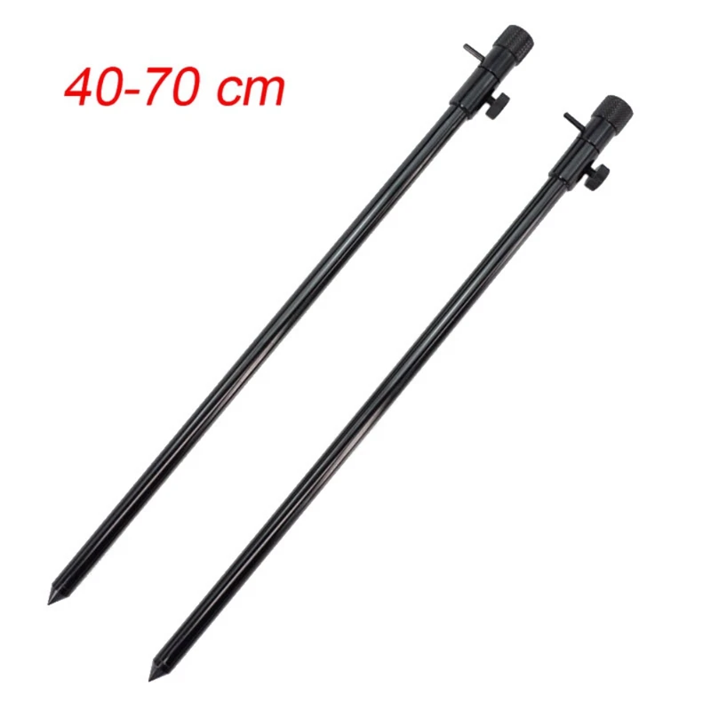 Fishing Rod Bracket Portable Group Fishing Rod RackRest Aluminum Alloy Ground Insert Fishing Pole Stand Two-section Fishing Rod