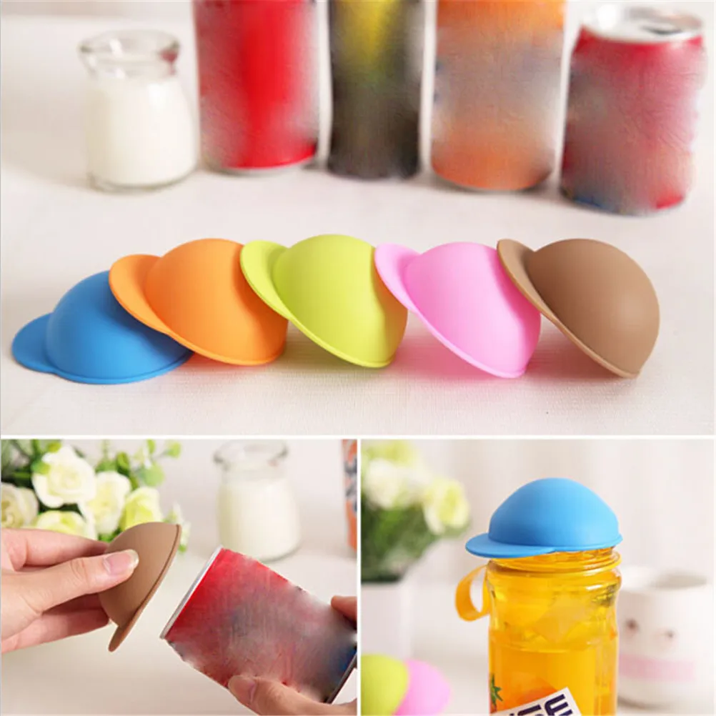 

1Pcs Can Topper Caps On Storage Kitchen Bar Can Topper Caps Keeper Soda Beer Beverage Bottle Lids Cover Reusable Protector