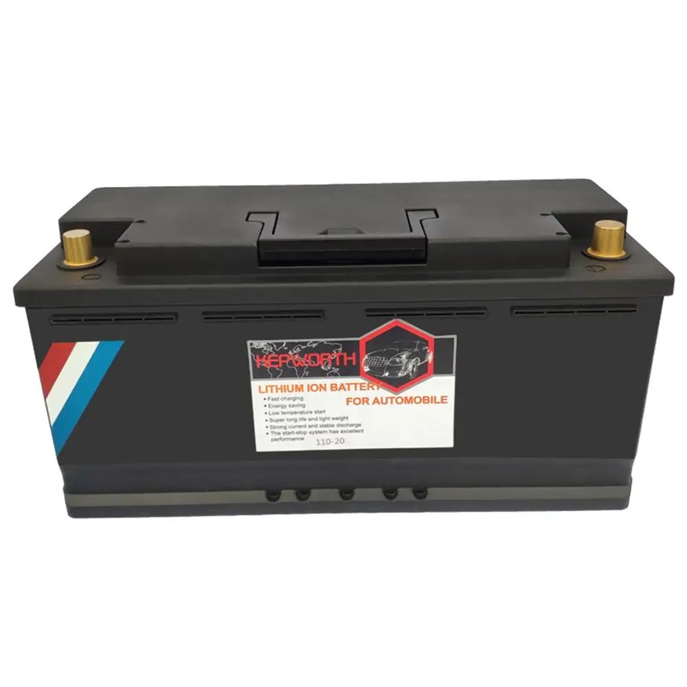 

110-20 12V 110AH moto Car Lead acid Battery CCA 2600A LiFePo4 Lithium iron Battery With BMS Board 2000 times Life