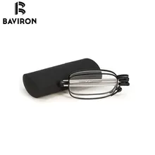 BAVIRON складные очки для чтения из нержавеющей стали, унисекс, выдвижная антенна, ноги, очки, легко носить с собой, близорукость, оптический B002LH