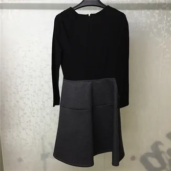 

Vintage Dress for Women Long Sleeve Fashion Summer Lady Knee-length Dress 2018 new Women Dress