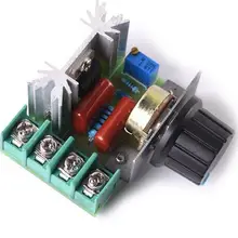 Переменный ток 220 в 2000 Вт регулятор напряжения SCR Диммеры Регулятор скорости Электронный термостат модуль регулятора напряжения