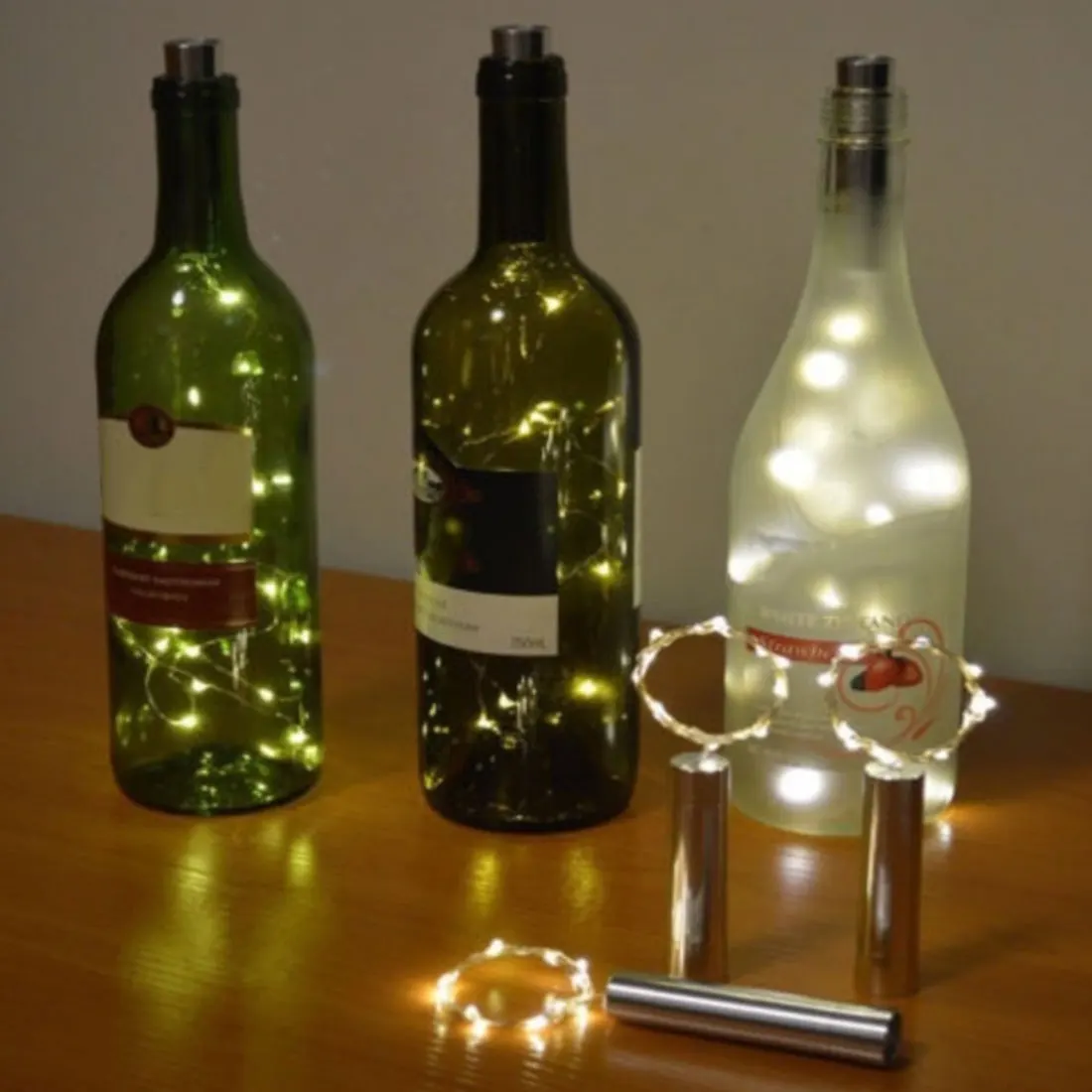 Теплый/белый бутылка огни светодио дный светодиодные пробковые формы струнные огни для бутылки вина Звездное бар вечерние Вечеринка