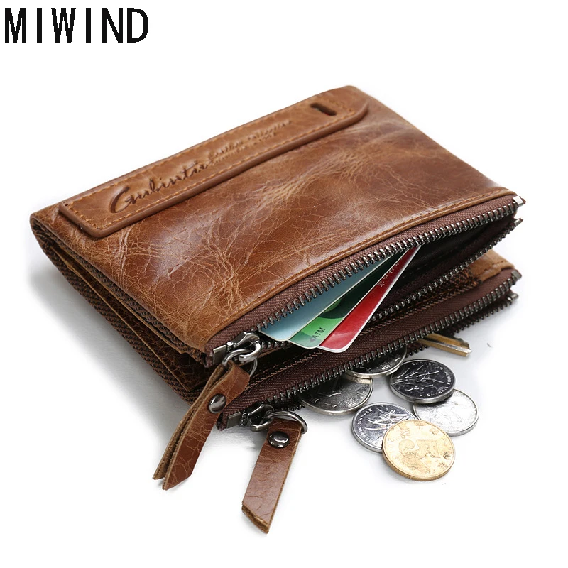 Fashion Men Wallet Genuine Leather Men Wallets Credit Business Card