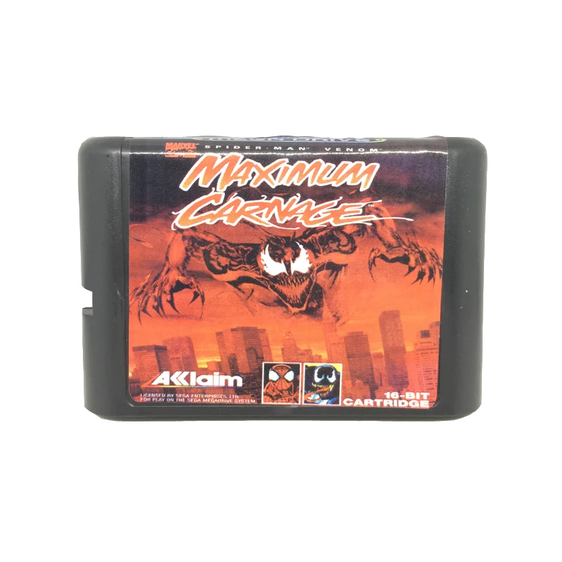 

Spider Man and Venom Maximum Carnage for 16 bit Game Card Game Cartridge for Sega Mega Drive