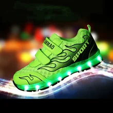 Children Shoes Light Led luminous Shoes Boys Girls USB Charging Sport Shoes Casual Led Shoes Kids Glowing Sneakers zapatillas
