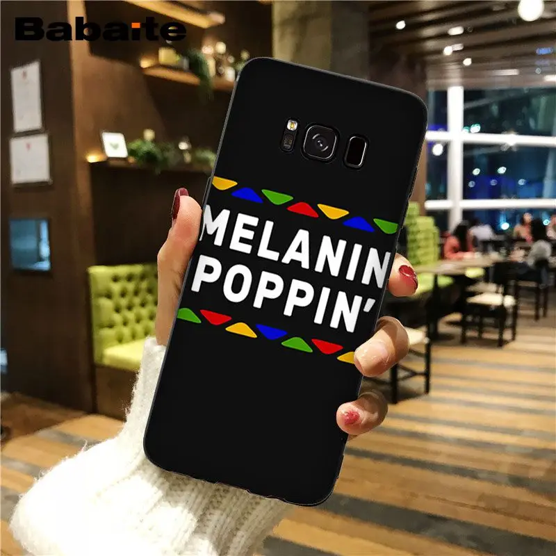 Babaite меланин POPPIN Black Girl Ультратонкий чехол для телефона с узором Samsung GALAXY s6 edge plus s7