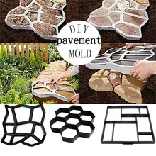 

Garden Stone Walk Maker Mould DIY Pavement Concrete Mold Driveway Paving Brick Plastic For Concrete DIY Stone Pathways