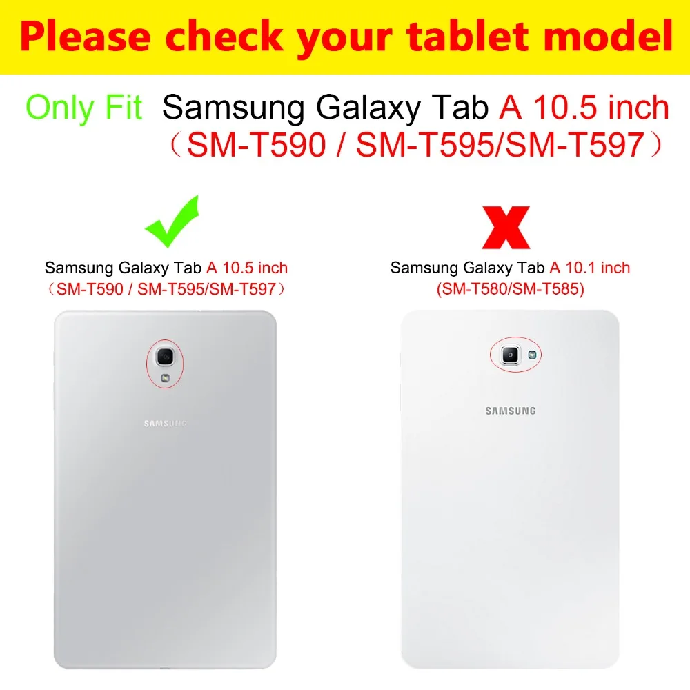 Чехол для samsung Galaxy tab 10,5 T590 T595 T597 SM-T590 SM-T595 Smart Cover для принципиально samsung tab A 10,5 чехол