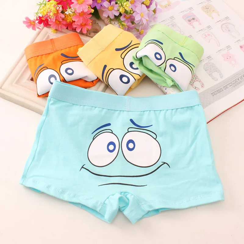 

6Pcs/Lot Children's Cartoon Boxer Kids Underwear Boys Boxer Cotton Shorts Student Panties Suit 2-10 Years
