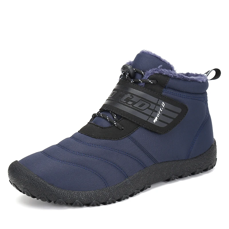 

Christmas Men Shoes Winter Safety Shoes Warm Snow Boots Men Waterproof Military Boots Adults Ankle Botas Flat Zapatos De Hombre