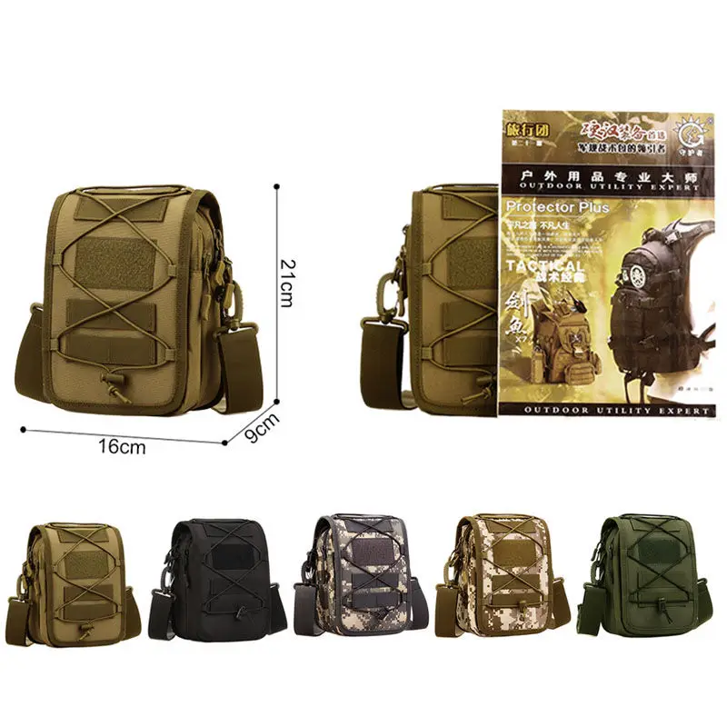 Nylon Tactical Pouch Organizer Bags EDC Shoulder Belt Bag Molle Military Army camping Hiking Trekki