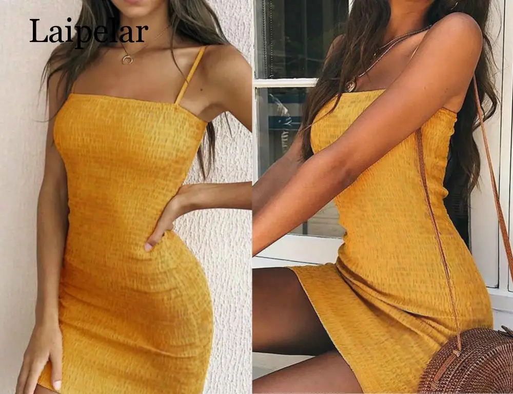 Laipelar Yellow Mini Dress