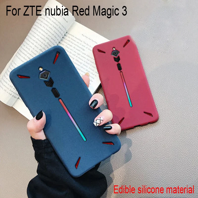 

Case For ZTE nubia Red Magic 3 Slim Frosted Scrub Sandstone Soft Matte TPU Case For ZTE nubia Red Magic3 Fundas NX629J