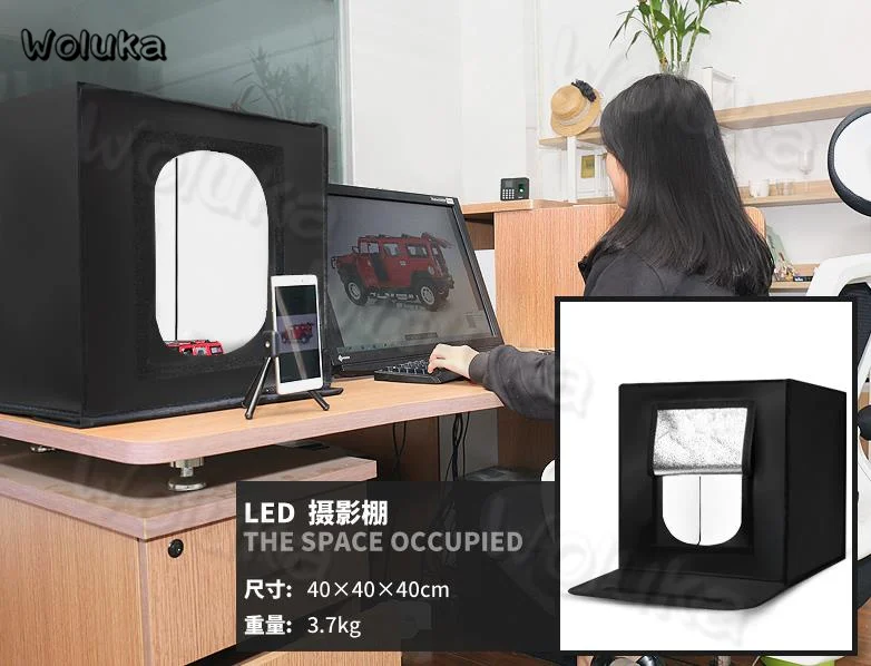 Мини 35 Вт LED фото фотостудии fotografia Портативный комплект фотостудия светильник