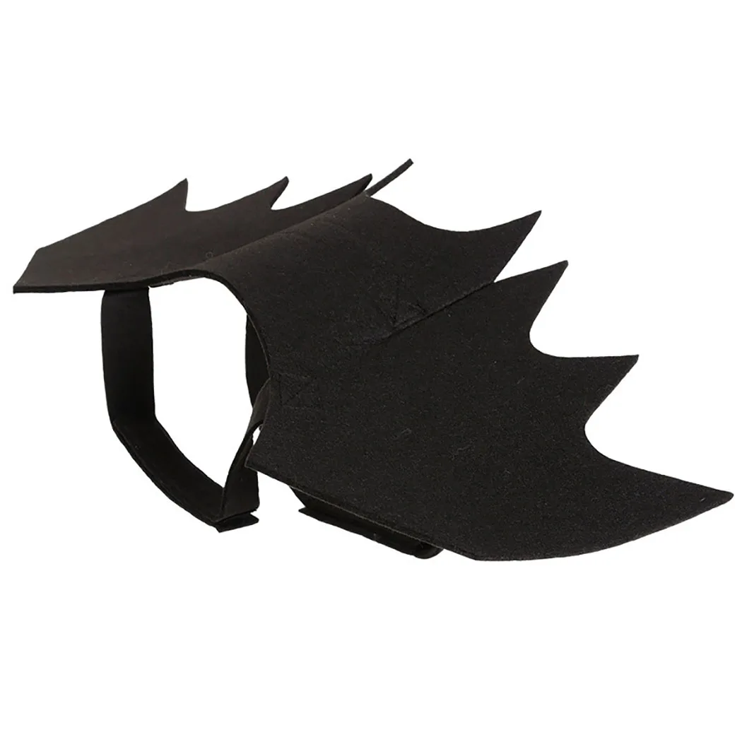 Забавный черный костюм для домашних животных на Хэллоуин, крылья летучей мыши, костюм кошки, вечерние костюмы для собак, косплей, несколько размеров на выбор - Цвет: Black