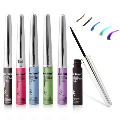 

2015 New Brand Makeup Eyeliner Liquid Purple Brown Eyeliner Beauty Colours Eye Liner Pencil Comestics maquiagem