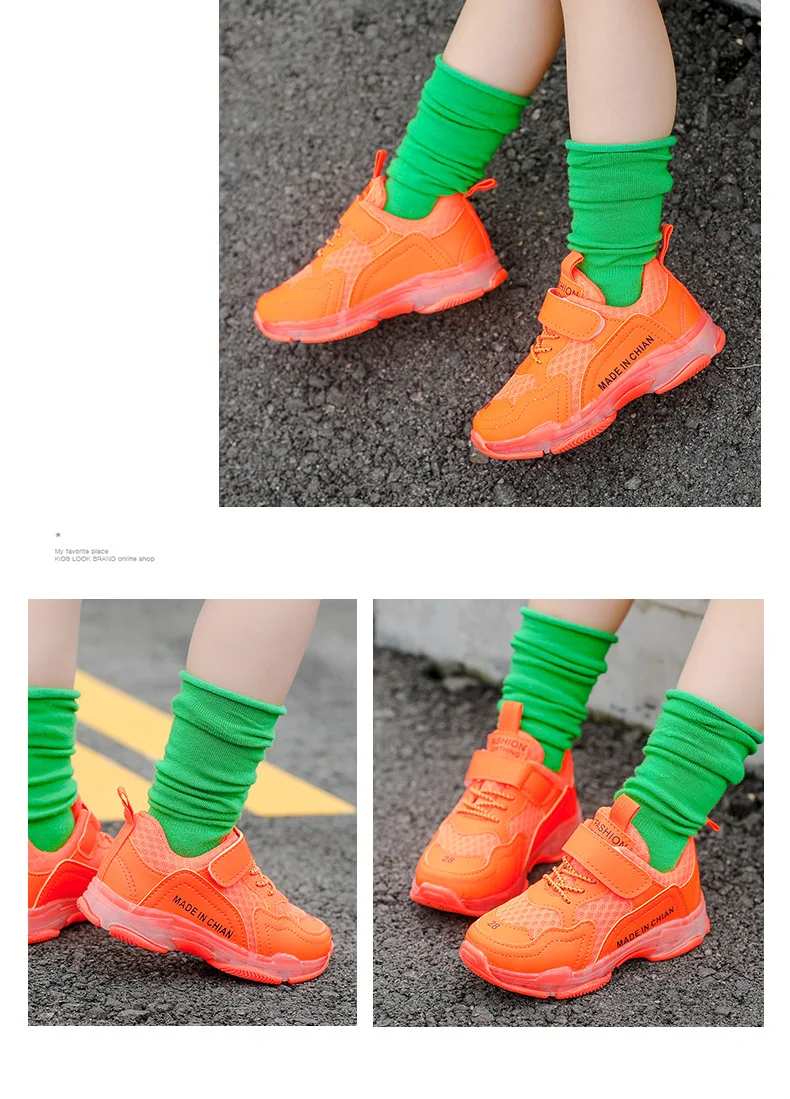 2019 г. Осенняя детская обувь Новые повседневные тонкие туфли для девочек обувь красного цвета для мальчиков дышащая Спортивная обувь