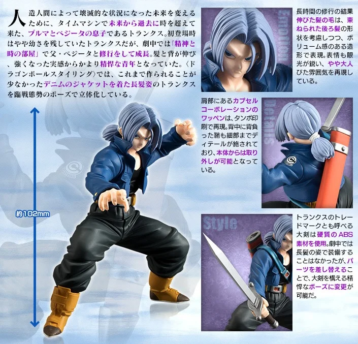 Dragon Ball Z Future Trunks Molded Figure Japan Cartoon Sculptures Collectible Mascot Kid Toys 100 Original Dragon Ball Kids Toysdragon Ball Z Aliexpress