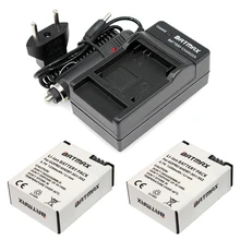 For 2X Gopro hero3 battery 301 302 + dual charger car kit for Go pro batteries hero 3 3+ white black edition camera accessories